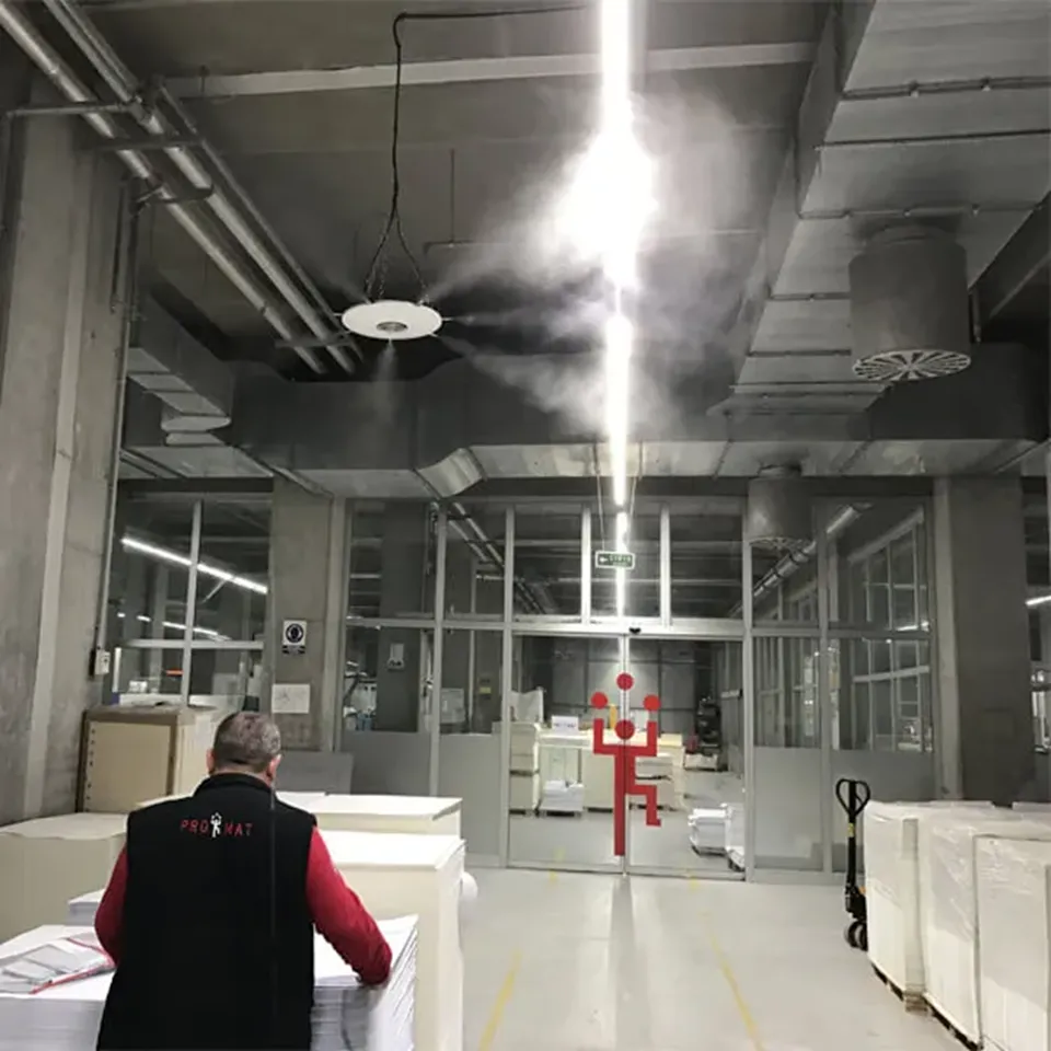 Fabrika içi endüstriyel sisleme ve serinletme uygulaması