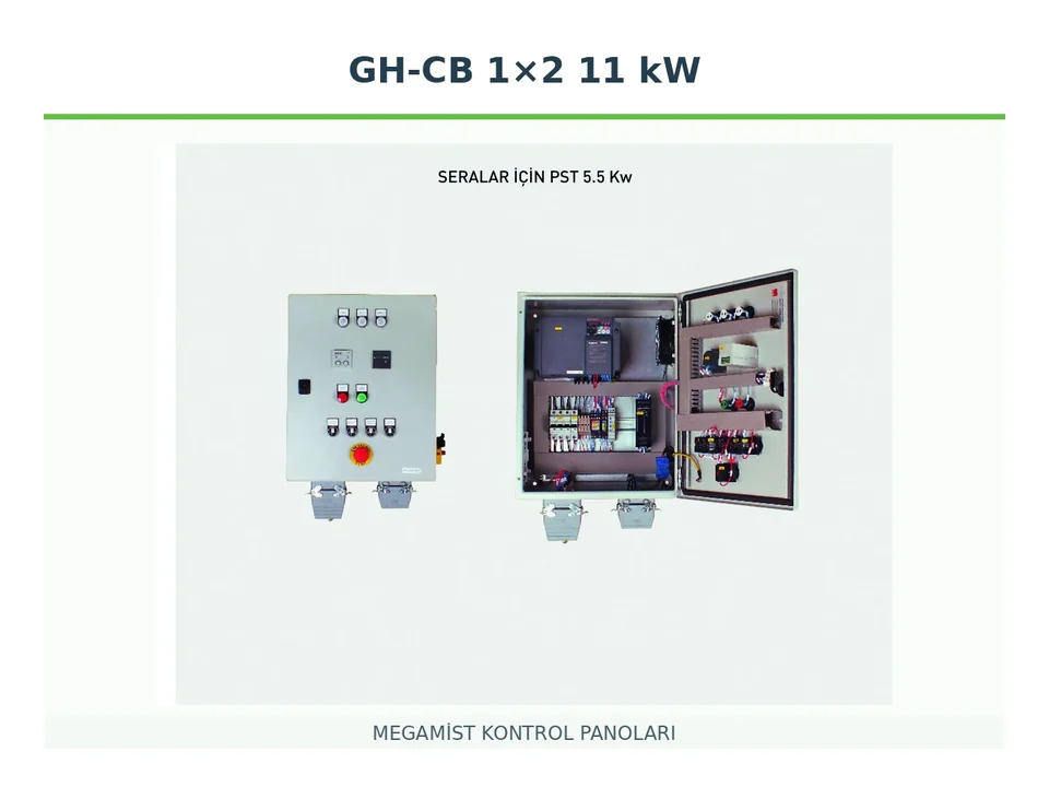 GH-CB 1×2 11 kW Frekans Kontrollü Kontrol Panosu - MEGAMİST