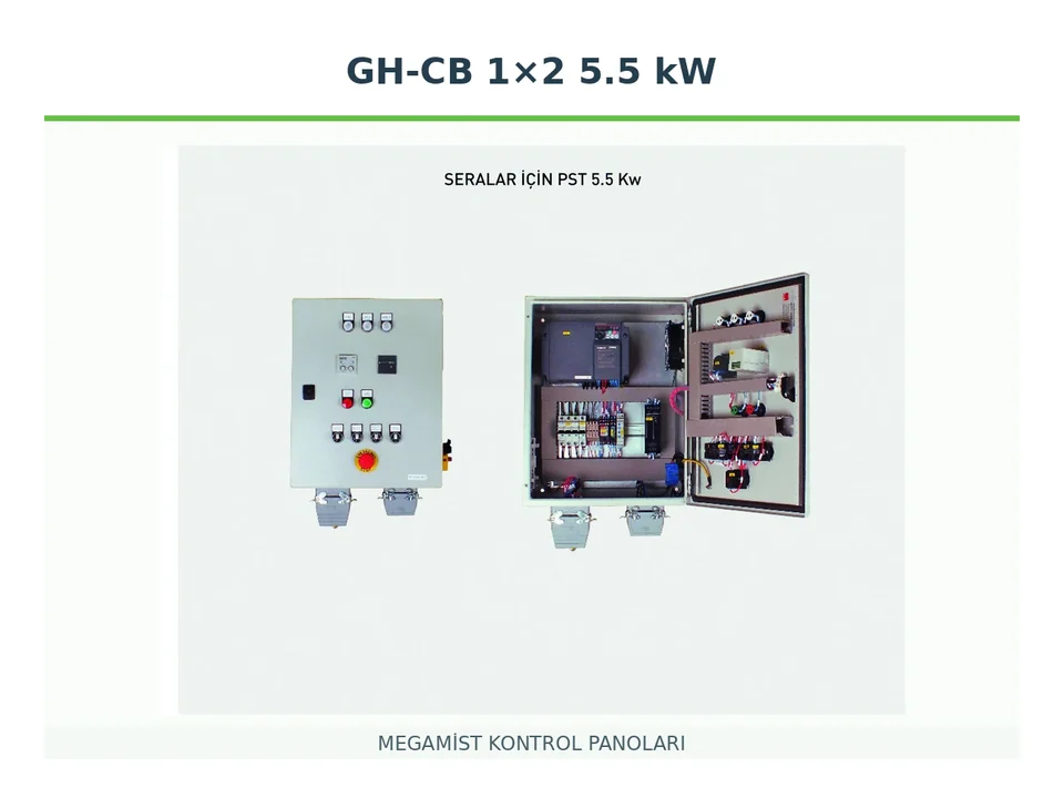 GH-CB 1×2 5.5 kW Frekans Kontrollü Kontrol Panosu - MEGAMİST