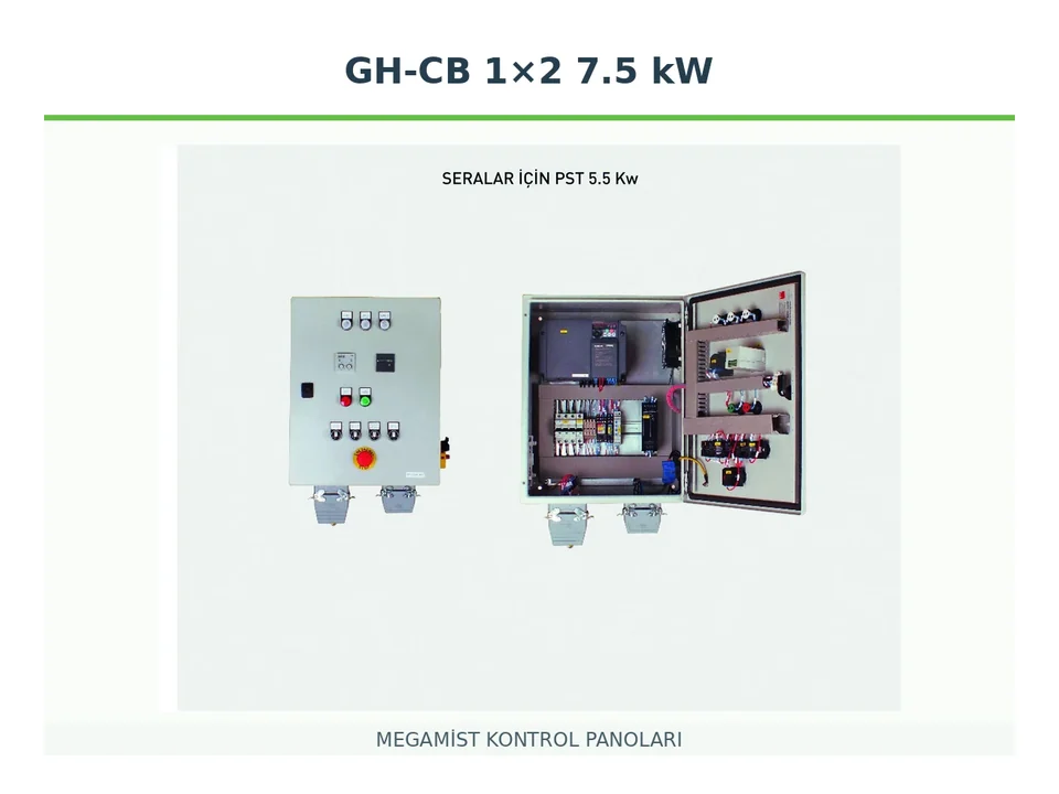 GH-CB 1×2 7.5 kW Frekans Kontrollü Kontrol Panosu - MEGAMİST