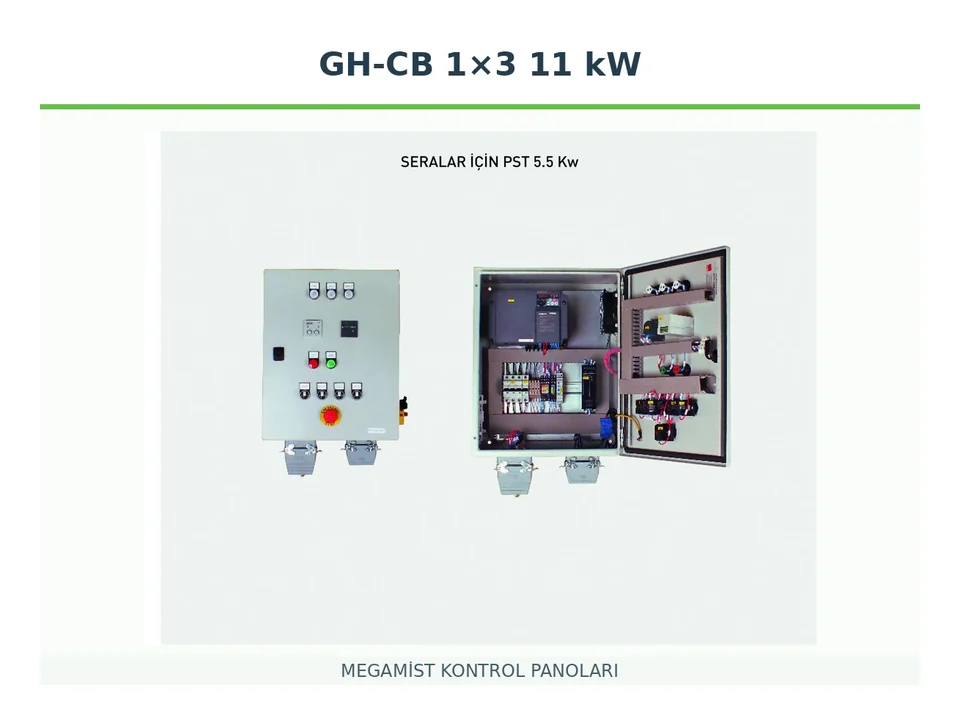 GH-CB 1×3 11 kW Frekans Kontrollü Kontrol Panosu - MEGAMİST