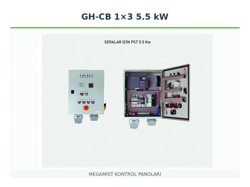 GH-CB 1×3 5.5 kW Frekans Kontrollü Kontrol Panosu - MEGAMİST