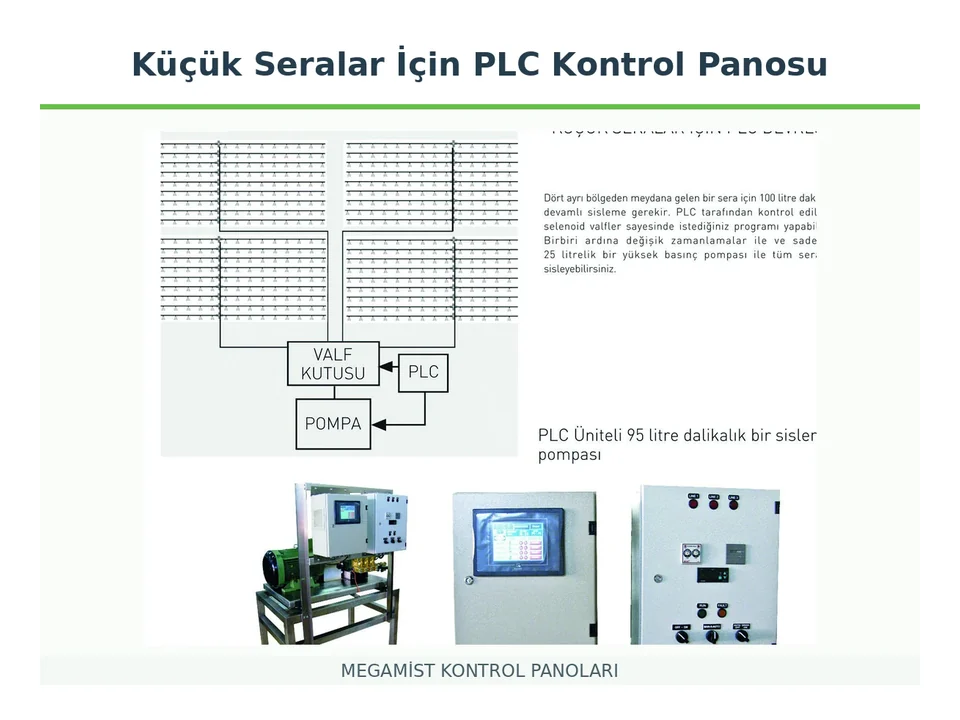 Küçük Seralar İçin PLC Kontrol Panosu - MEGAMİST