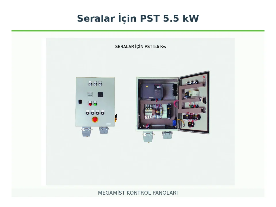 Seralar İçin PST 5.5 kW Frekans Kontrollü Kontrol Panosu - MEGAMİST