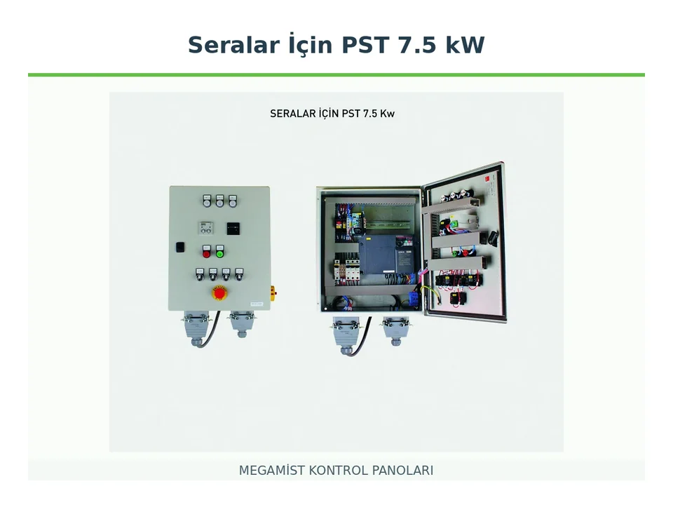 Seralar İçin PST 7.5 kW Frekans Kontrollü Kontrol Panosu - MEGAMİST