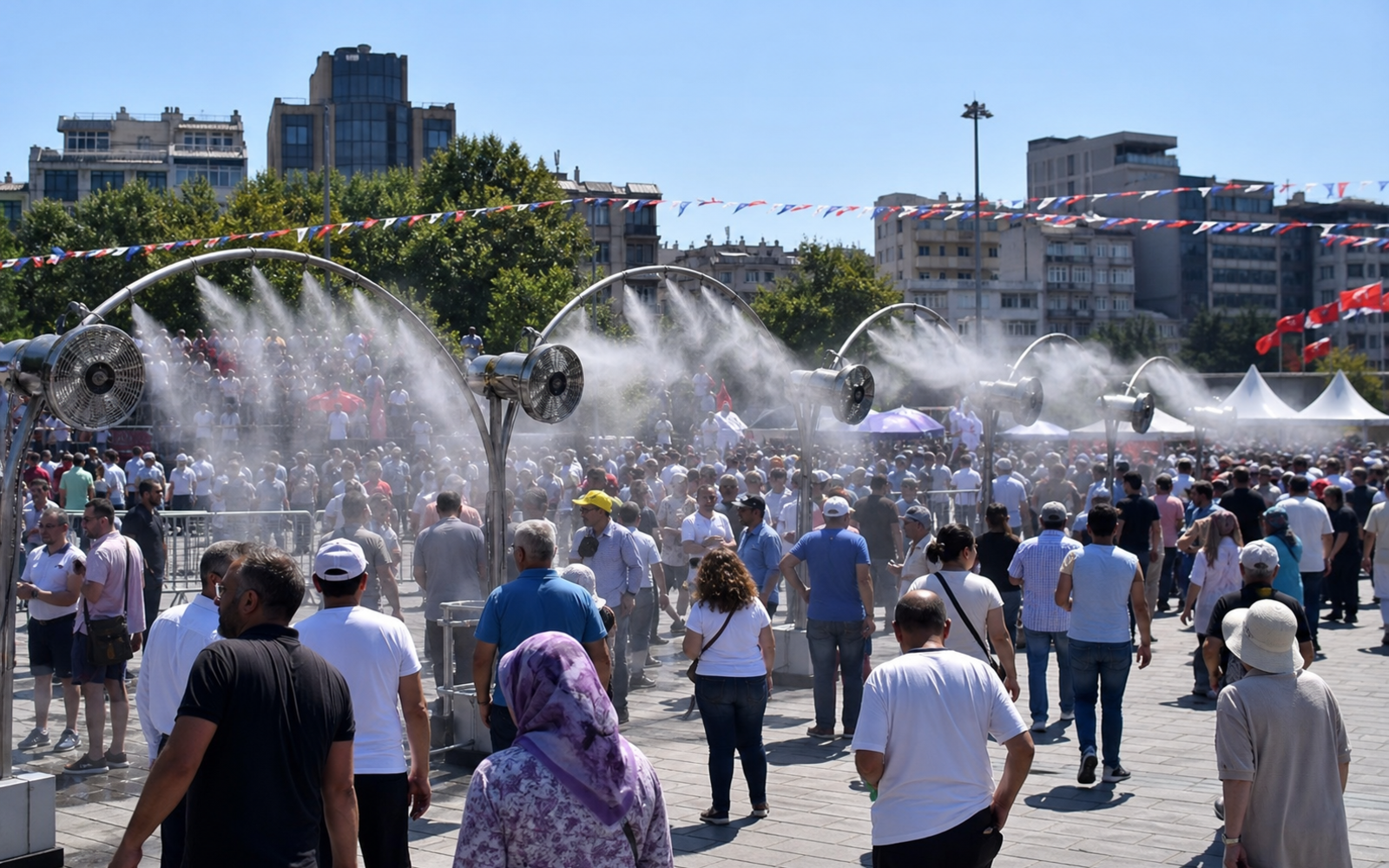 Miting Alanı Serinletme Sistemleri uygulama görseli