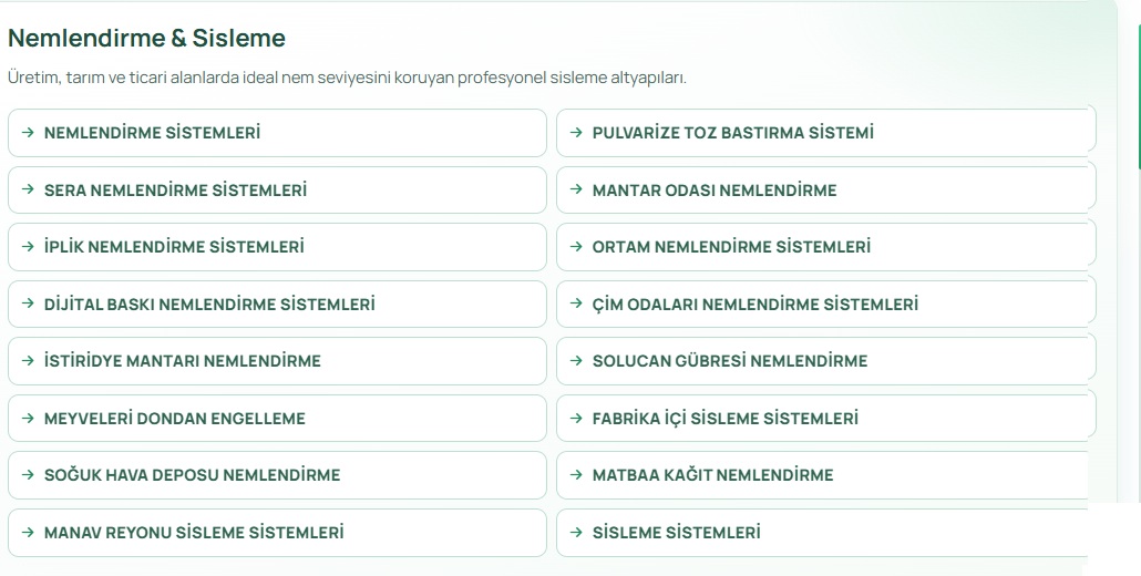 MEGAMİST profesyonel uygulama görseli: Nemlendirme Galeri