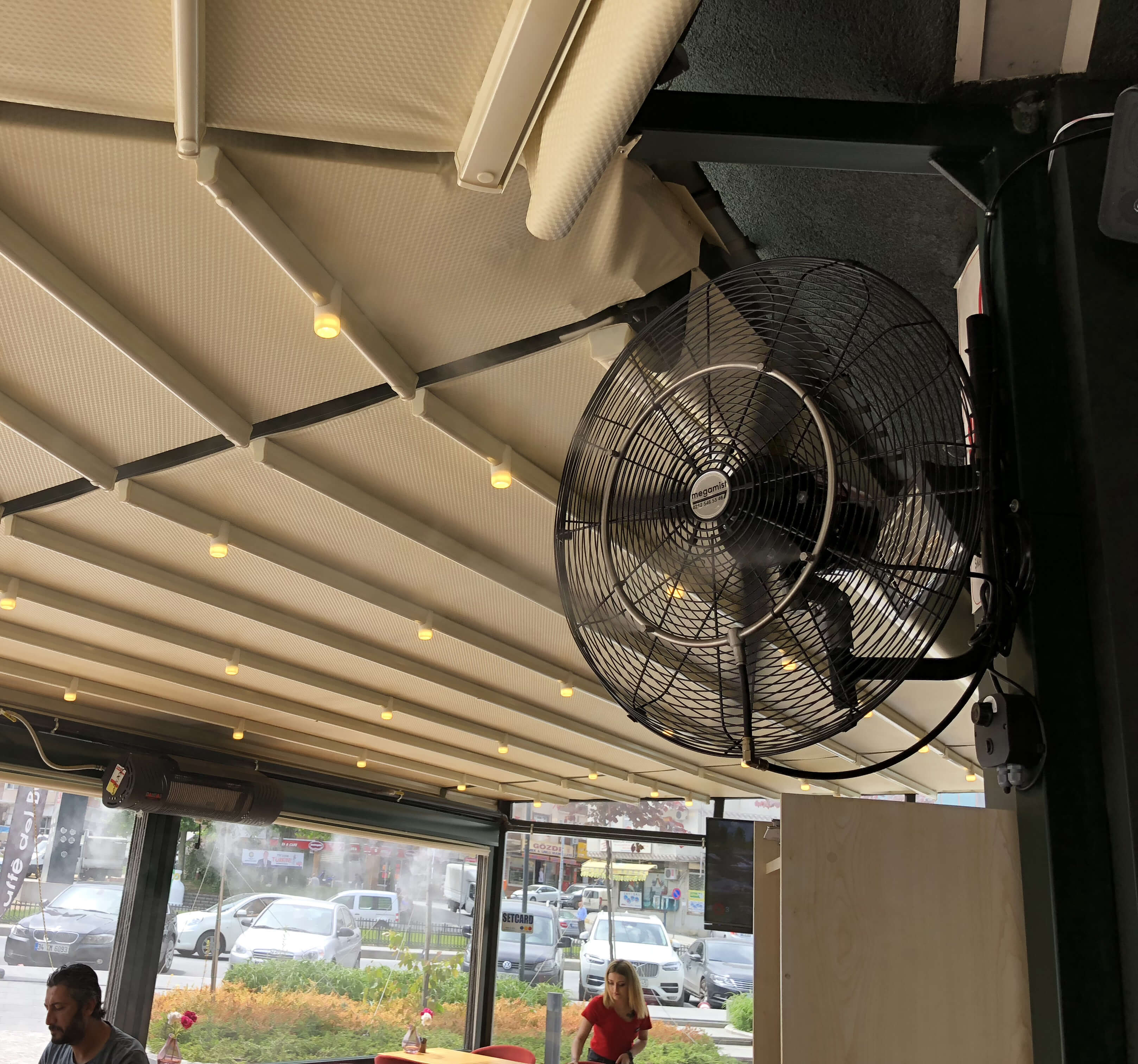 cafe buharlı serinletme
