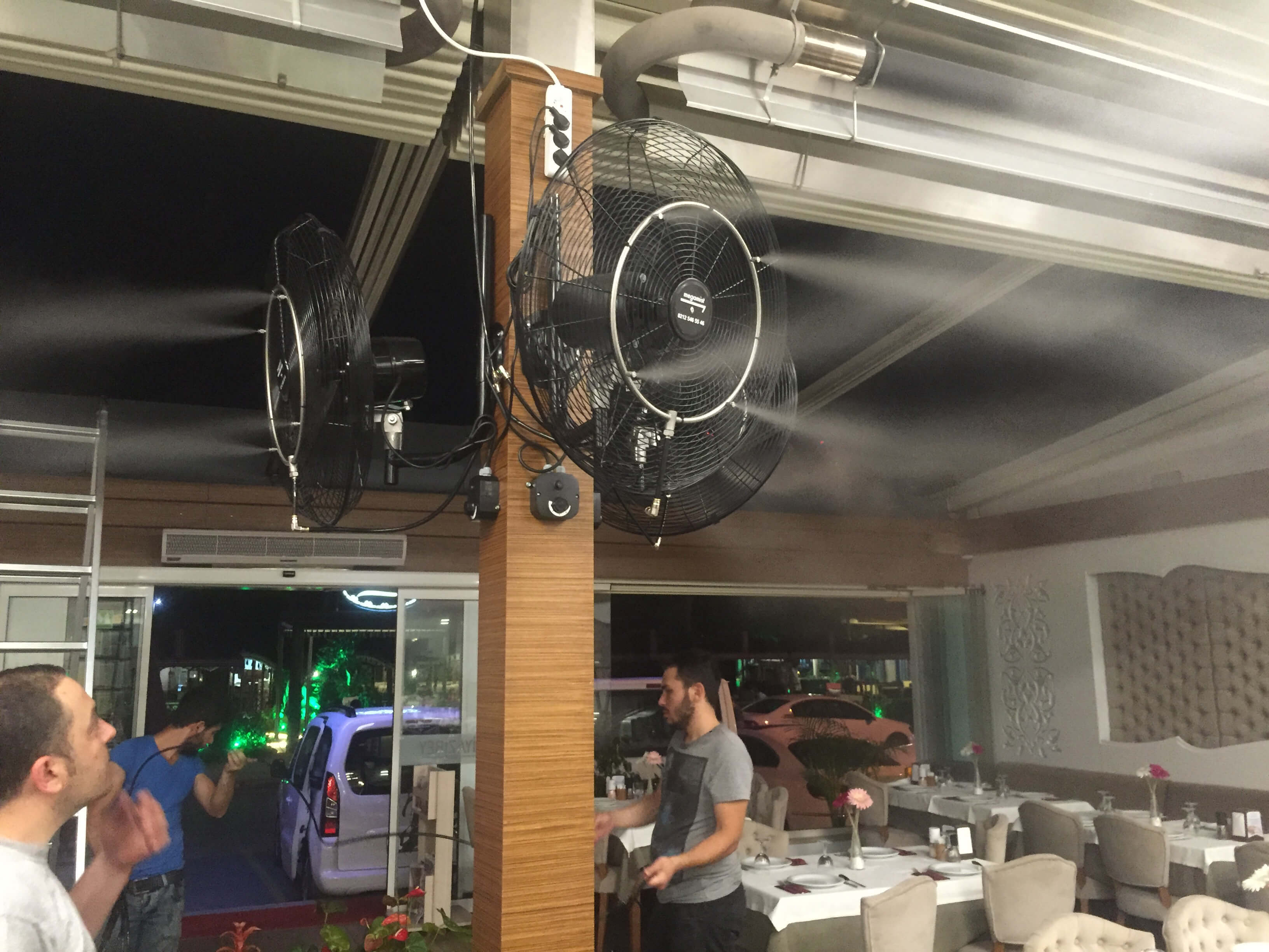 cafe buharlı serinletme