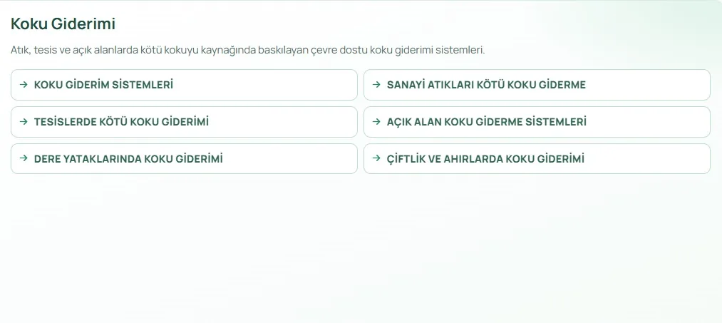 MEGAMIST professional application image for Detay Odor Control Giderim Sistemleri