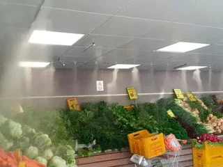Manav sebze reyonunda tavan sisleme uygulaması