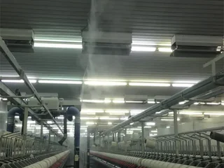 İplik üretim alanında nem dengesi uygulaması
