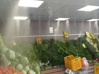 Manav reyonunda taze ürün sisleme uygulaması