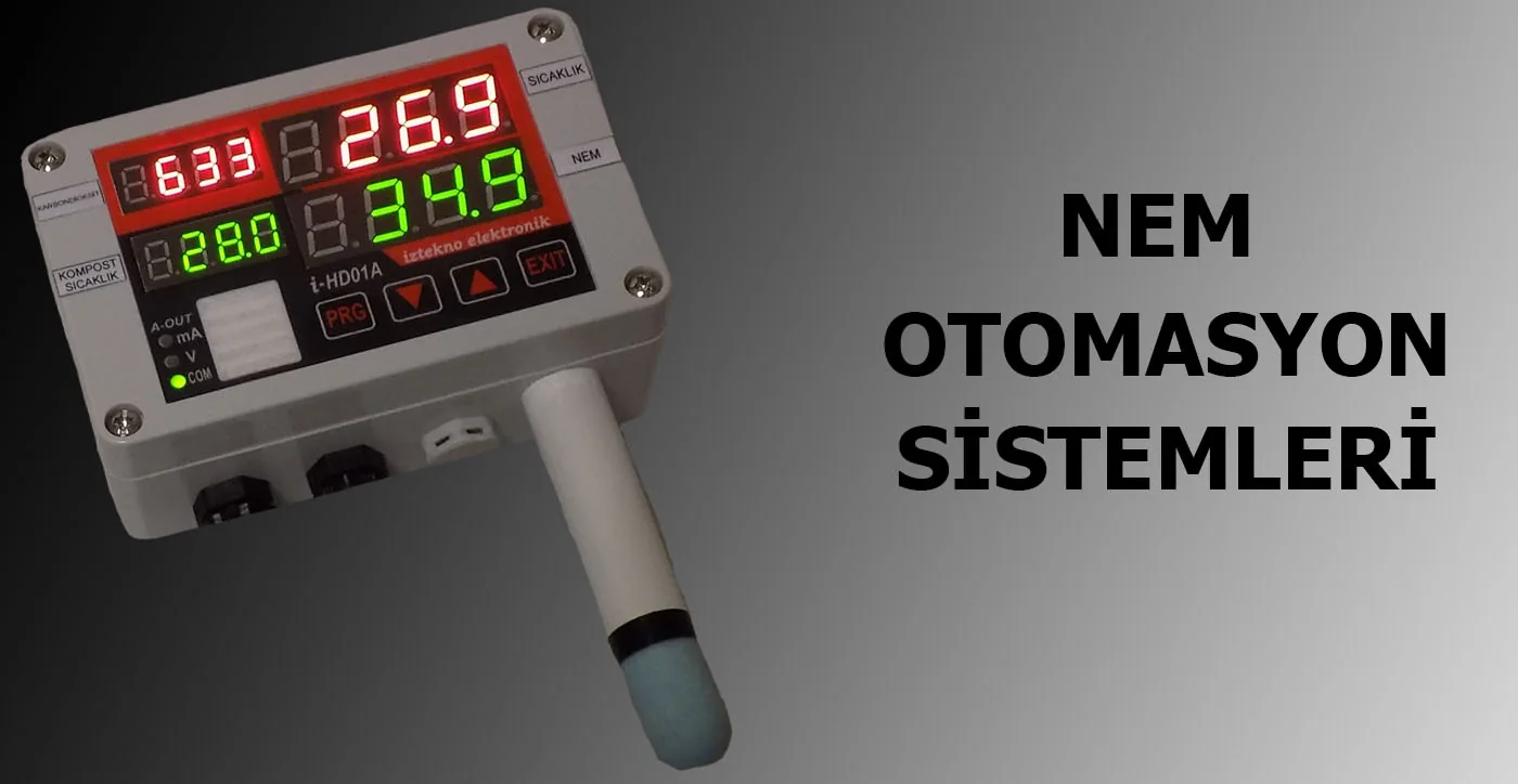 Nem Otomasyon Sistemi sensör ekranı