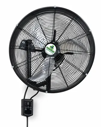 New Generation Industrial fan - YSF-65 – wall-mounted product view with remote controller